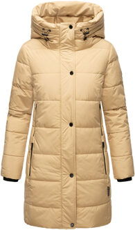 Karumikoo XVI damesjas – warm, stijlvol & met capuchon - maat 2XL Beige