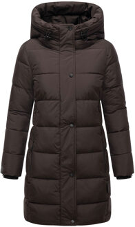 Karumikoo XVI damesjas – warm, stijlvol & met capuchon - maat 3XL Bruin