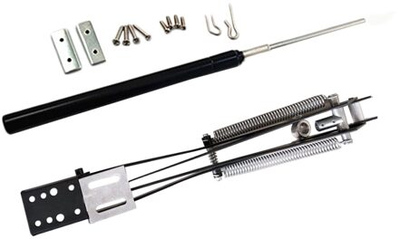 Kas Vent Opener Solar Warmte Gevoelige Automatische Auto Vent Kit Dubbele Lente Venster Opener Voor Tuin Ventilatie Gereedschap zwart en wit