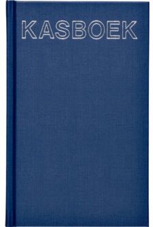 Kasboek 103x165mm 192blz 1 kolom blauw Geel