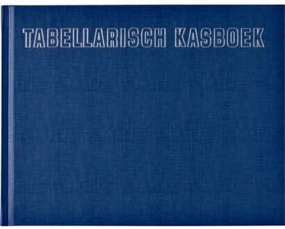 Kasboek tabellarisch 210x160mm 96blz 8 kolommen blauw Geel