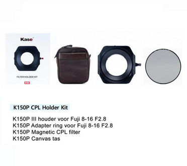 Kase K150P Fuji 8-16 mm CPL kit