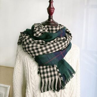 Kasjmier Als Sjaal Voor Vrouwen In Winter Veelzijdige Dubbelzijdige Plaid Sjaal Voor Studenten Lange Verdikte Warm 200*60Cm 5