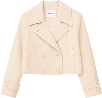 Kasjmier mix jas Floyd  perzik Oranje - 36,38,40,42,