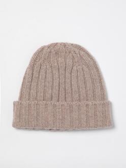 Kasjmier Ribbel Gebreide Muts Bruin