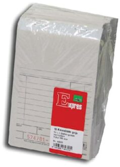 Kassablok Sigel Expres grijs - met carbon 150x110mm 2x50 blad