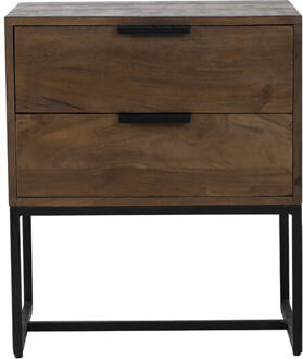 Kast 60x40x70 cm MEAVE hout mat donker bruin