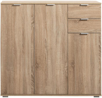 Kast Alaska - Eikenkleur - 101x107x35 Cm - Spaanplaat - Bruin