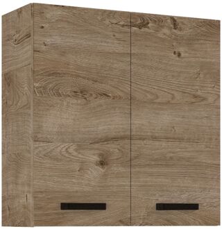 Kast Ava 60cm 2 Deuren Eik En Zwart