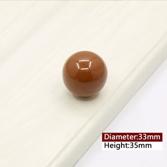 Kast Knoppen Keramische Kastdeur Pull Candy Kleur Kast Kledingkast Lade Bal Ronde Single-Gat Pull Hand Lade Handvat 07