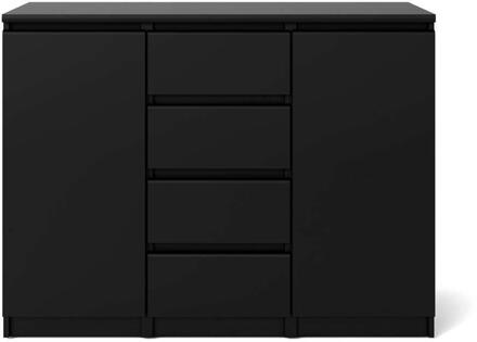 Kast Naia - Mat - 90,7x120,6x50 Cm - Spaanplaat - Zwart