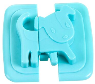 Kastdeur Koelkast Wc Veiligheidsslot Voor Kind Baby Veiligheid Lock Cartoon Hond Puppy Veiligheid Vorm Koelkast Deursloten Blauw