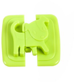Kastdeur Koelkast Wc Veiligheidsslot Voor Kind Baby Veiligheid Lock Cartoon Hond Puppy Veiligheid Vorm Koelkast Deursloten groen