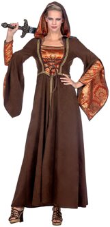 Kasteeldame Jurk Bruin/Oranje Premium Bruin - Kastanje