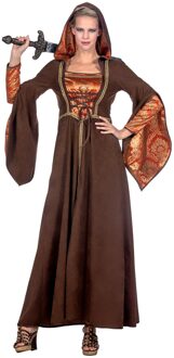 Kasteeldame Jurk Bruin/Oranje Premium Bruin - Kastanje