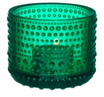 Kastehelmi Waxinelichtjeshouder - Sfeerlicht - h 6,4 cm - emerald