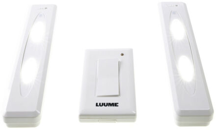 Kastlampen 2 stuks met schakelaar LED lampen wit 15 cm