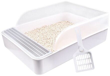 Kat Bedpans Kattenbak Wc Semi-Gesloten Anti-Spatten Volledige Wastafel Lade Indoor Zandbak Duurzaam Pet Kat Accessoires dropshippig