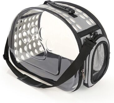 Kat Carrier Ademende Pet Hond Kat Carriers Rugzak Tassen Reizen Ruimte Capsule Kooi Draagbare Transport Huisdier Zak Draagtas Voor Katten grijs / M (42x28x32cm)