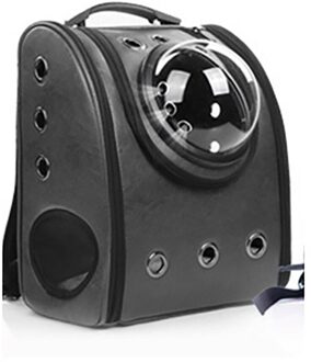 Kat carrier Rugzak Ademende Reizen Lederen Schoudertas voor Pet Cat Soft Capsule Zak Outdoor Draagbare Verpakking Carrier grijs