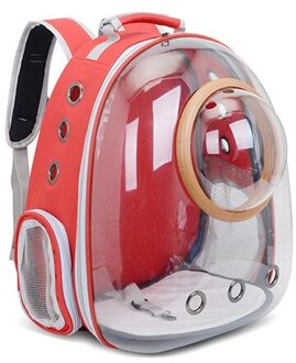 Kat Carrier Zakken Ademend Kat Rugzak Reizen Ruimte Capsule Huisdier Draagtas Outdoor Puppy Vervoer Huisdier Accessoires rood