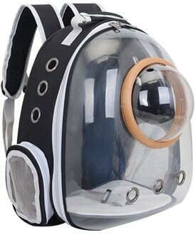 Kat Carrier Zakken Ademend Kat Rugzak Reizen Ruimte Capsule Huisdier Draagtas Outdoor Puppy Vervoer Huisdier Accessoires zwart