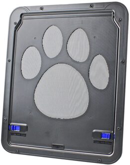 Kat Deur 4-Way Pet Hond Afsluitbare Plastic Kat Deur Voor Puppy Honden Scherm Venster Veiligheid Flap Gates Katten puppy Anti-Bite Tunnel