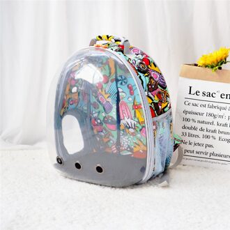 Kat Draagtas Ademende Transparante Puppy Kat Rugzak Astronaut Katten Doos Kooi Kleine Hond Pet Travel Carrier Handtas Ruimte 2