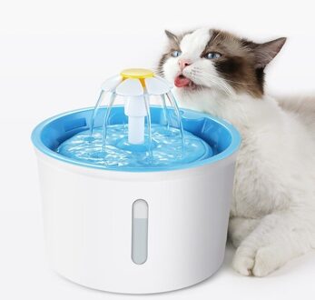 Kat Fontein Hond Drinkbak Huisdier Usb Automatische Water Dispenser Super Quiet Drinker Auto Feeder blauw