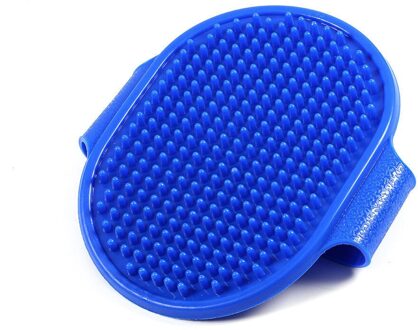Kat Grooming Brush Handschoen Touch Hond Zachte Efficiënte Back Massage Bont Verstelbare Baden Borstel Kam Pet Haar Removel Mitts Blauw