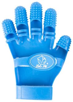 Kat Grooming Handschoen Pet Handschoen Kat Haar Deshedding Borstel Handschoenen Hond Schoonmaken Schoonheid Massage Bad Vijf Vinger Handschoen 1pc links hand
