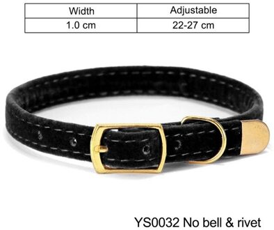 Kat Halsband Voor Katten Kleine Honden Kittens Pure Kleur Verstelbare Huisdier Kraag Chihuahua Producten Huisdier Accessoires zwart