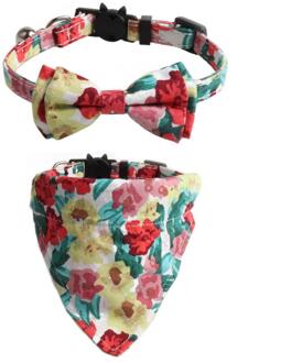 Kat Halsbanden Met Klokken Huisdier Driehoek Sjaal Slabbetjes Leuke Pet Bow Kraag Kit kleurrijk