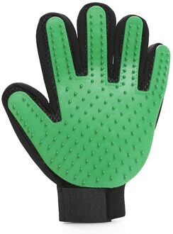 Kat Handschoenen Kat Grooming Handschoenen Huisdier Haar Borstel Kat En Hond Ontharing Borstel Voor Katten En Honden Dust Cleaning kam Massage Handschoenen groen rechtsaf hand