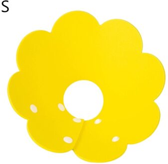 Kat Herstel Kraag Elizabethan Kraag Wondgenezing Beschermende Kegel Voor Kitten HX6D geel-S