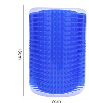 Kat Hoek Krassen Wrijven Borstel Huisdier Ontharing Massage Kam Deshedding Haar Handschoenen Honden Bad Schoonmaakproducten Dier Blauw