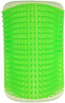 Kat Hoek Krassen Wrijven Borstel Huisdier Ontharing Massage Kam Deshedding Haar Handschoenen Honden Bad Schoonmaakproducten Dier licht groen