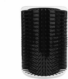 Kat Hoek Krassen Wrijven Borstel Huisdier Ontharing Massage Kam Deshedding Haar Handschoenen Honden Bad Schoonmaakproducten Dier zwart