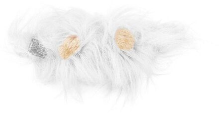 Kat Hond Dress Up Kostuum Pruik Emulatie Leeuw Haar Mane Oren Hoofd Cap Herfst Winter Uitlaat sjaal Huisdier Producten wit