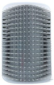 Kat Hond Vergieten Trimmen Massage Apparaat Met Kattenkruid Kat Zelf Groomer Borstel Pet Grooming Supplies Ontharing Kam Grijs