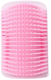 Kat Hond Vergieten Trimmen Massage Apparaat Met Kattenkruid Kat Zelf Groomer Borstel Pet Grooming Supplies Ontharing Kam Roze