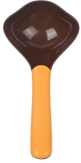 Kat Hondenvoer Schop Mutli-Functie Voeden Lepel Met Afdichting Zak Clip Creatieve Maatbeker Dierbenodigdheden oranje