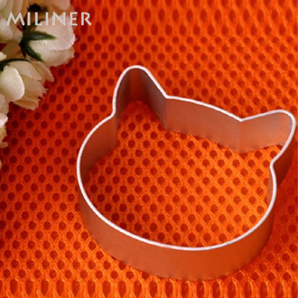 Kat Hoofd Vorm Kerst Keuken Gereedschap Aluminium Fondant Koekje Taart Suiker Ambachtelijke Plunger Cutter Gebak Cutter Biscuit Mold