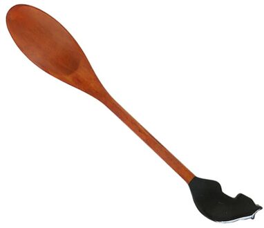 Kat Houten Lepel Lange Steel Koffie Thee Drinken Cocktail Roeren Lepel Houten Soeplepel