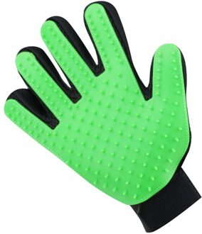 Kat Huisdier borstel Handschoen Deshedding Zachte Efficiënte Huisdier Massage Grooming Handschoen Hond Bad Kat schoonmaakproducten Huisdier Handschoen Hond kammen 35 Licht Groen