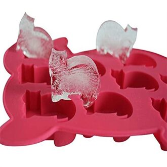 Kat Ice Tray Siliconen Mal Diy Cartoon Pet Ice Cube Food Grade Silicone Mold Zeep Maken Levert Resin Moulds Fondant gereedschap Chocolade