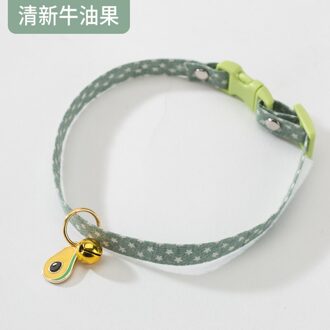 Kat Kitten Kraag Leuke Kat Sieraden Bel Kawaii Halsbanden Kat Voor Kleine Middelgrote Honden Kraag Dierbenodigdheden Kat Puppy accessoires groen