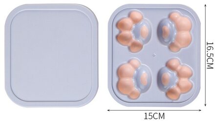 Kat Klauw Ice Tray Mold Diy Zelfgemaakte Bevroren Ijs Pudding Quick Vriezer Cartoon Leuke Huishoudelijke Ice Box 02