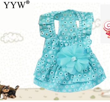 Kat Kleding Polyester Doek Huisdier Kleding Voor Kleine Katten Zomer Kleding Chihuahua Kitten Kleding Overhemd Vest Gedrukt Kat Perros koninklijk blauw / l