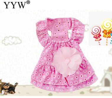 Kat Kleding Polyester Doek Huisdier Kleding Voor Kleine Katten Zomer Kleding Chihuahua Kitten Kleding Overhemd Vest Gedrukt Kat Perros roze / l